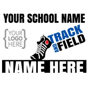 24" x 18" Track & Field Yard Sign Design