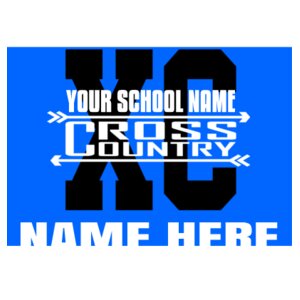 Cross Country Yard Sign Design