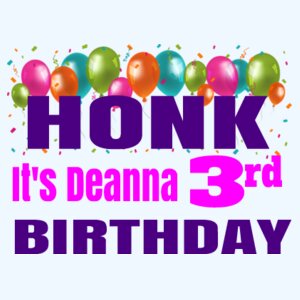 Honk Happy Birthday - 18" x 24" Design