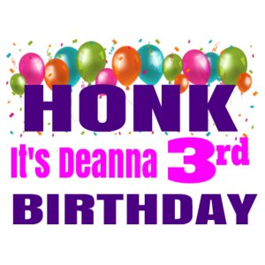Honk Happy Birthday - 18" x 24" Design