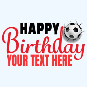 Soccer Happy Birthday Design