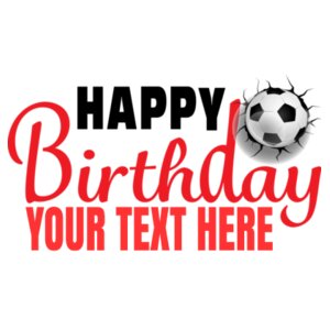 Soccer Happy Birthday Design