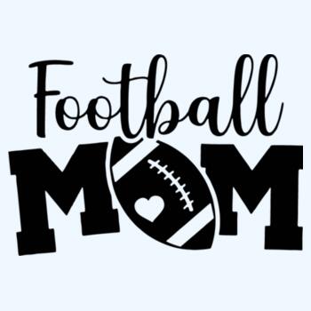 Football Mom With Heart Design